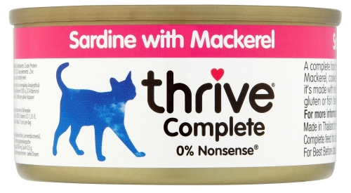THRIVE Sardine & Makrele 75g Cat Complete Sparpaket 12 x 75g