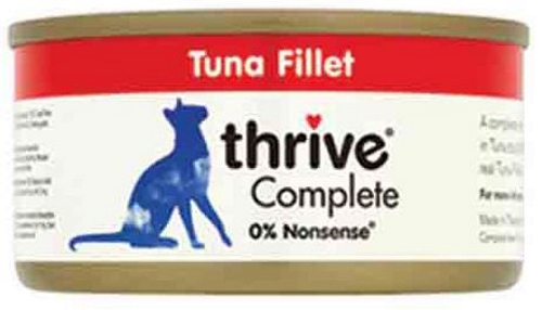 THRIVE Thunfischfilet 75g Cat Complete Sparpaket 12 x 75g